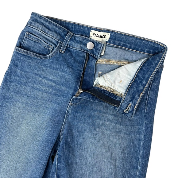 L'Agence Margot Light Wash High Rise Skinny Denim Jeans Camden Wash Size 25 - Picture 6 of 10